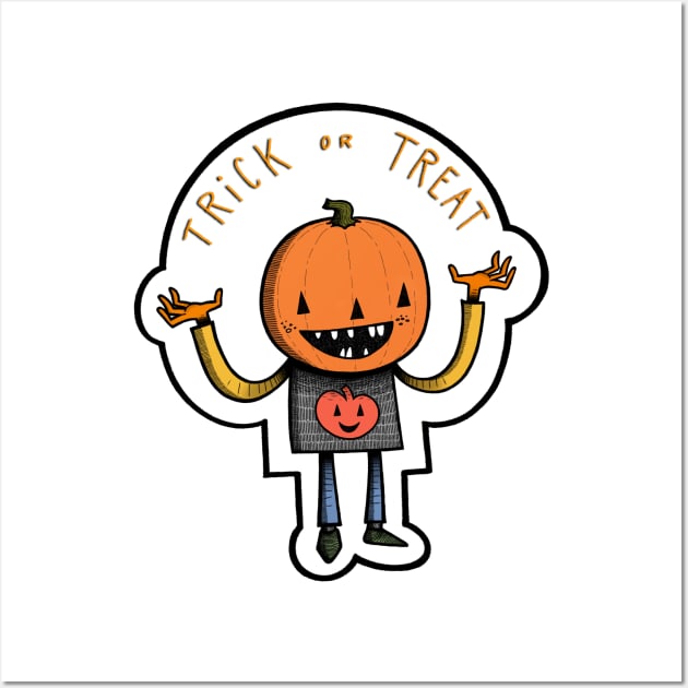 Trick or Treat Kid Wall Art by The Ghost In You